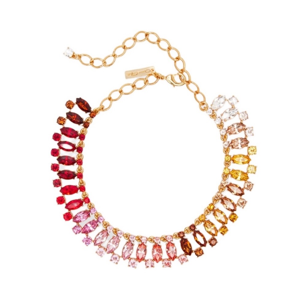 Oscar De La Renta
Abstract Crystal Necklace
